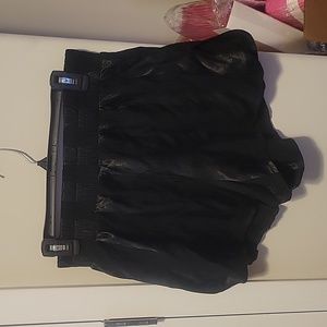 Black striped satin boxer